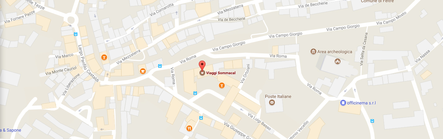 Viaggi Sommacal - map
